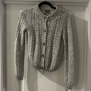 J Crew Gray Cardigan